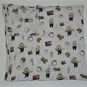 Dreamworks Boss Baby Muslin Cotton Swaddle Blanket 40x40 Little Unicorn 2017